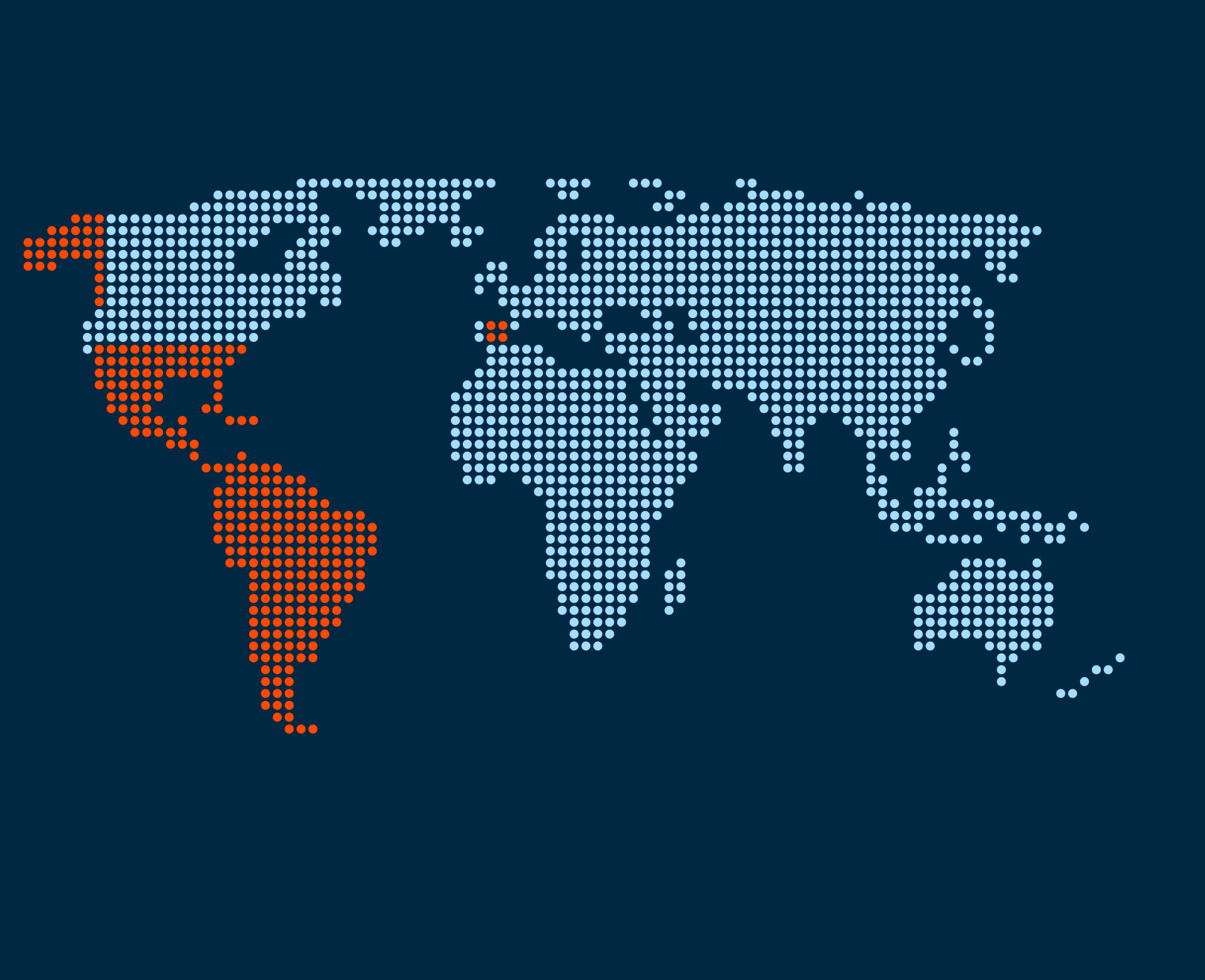 Mapa de cobertura internacional de AGD: Estados Unidos, España, México y Latinoamérica
